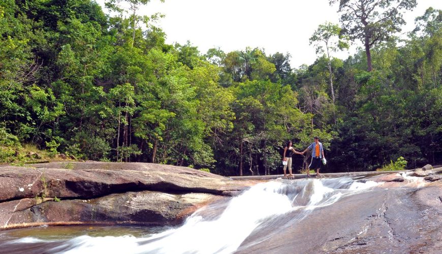 telaga tujuh waterfalls in langkawi