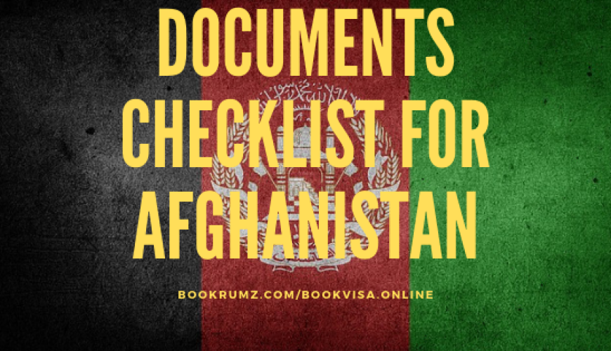 documents checklist for afghanistan