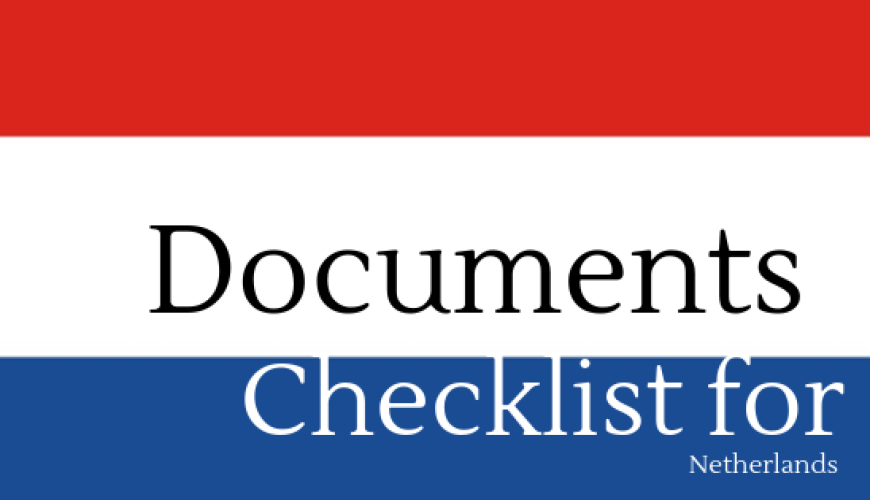 documents checklist for netherlands