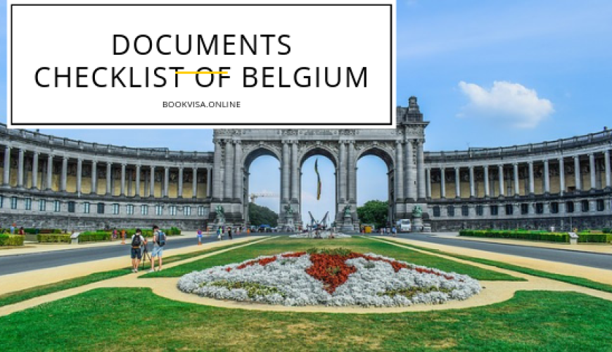 documents checklist of belgium visa