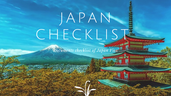 documents checklist of japan visa