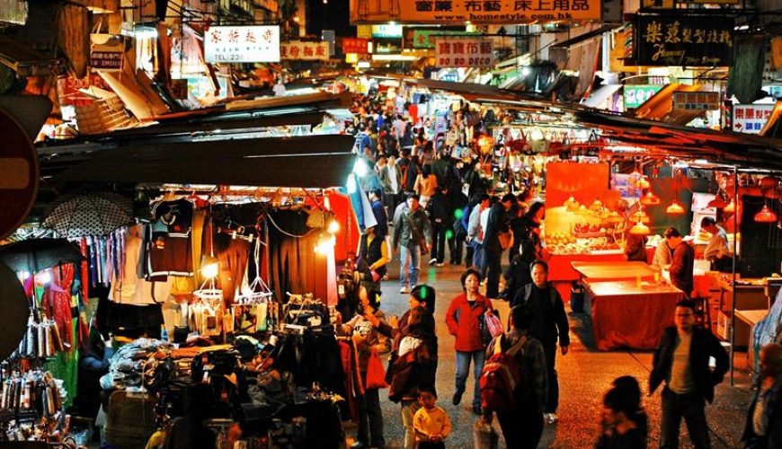 hong-kong night market