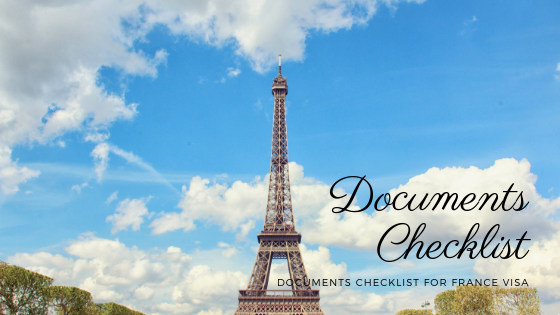 documents checklist for france