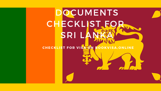 documents checklist for sri lanka