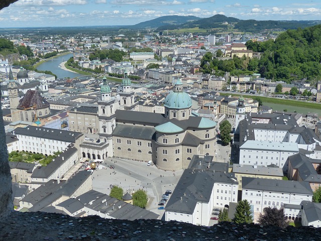 salzburg altstadt in austria