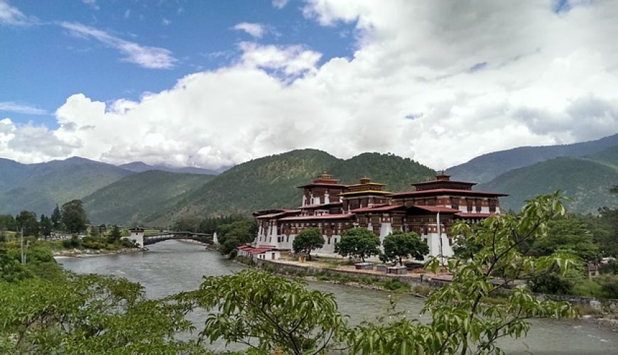 punakha city in bhutan