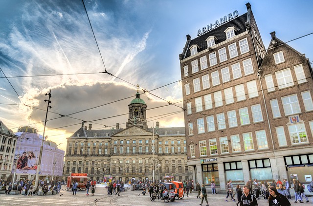 the royal palace in amsterdam
