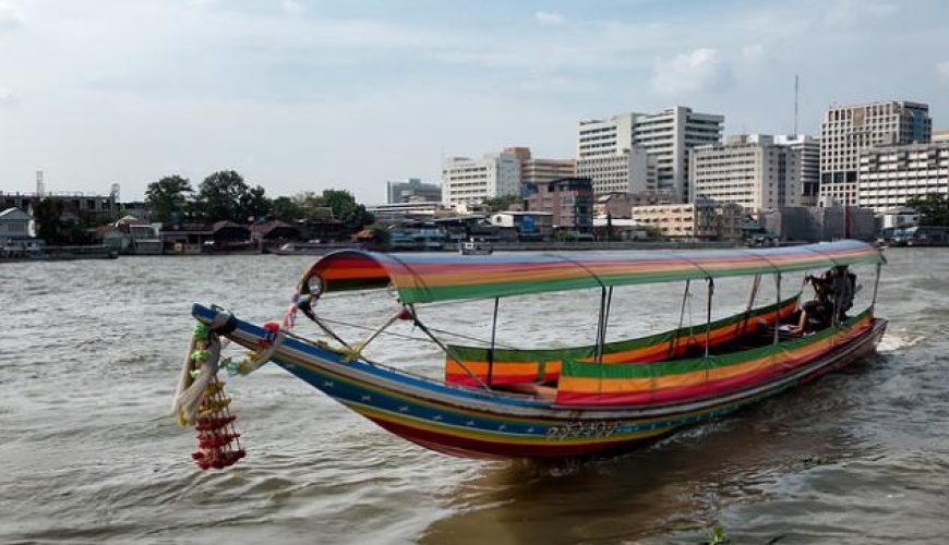 kok river in chiang rai thailand